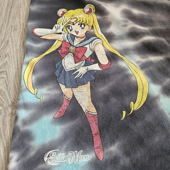 Primitive Men's Black Tie-Dye Sailor Moon Tee - Picture 4 of 9